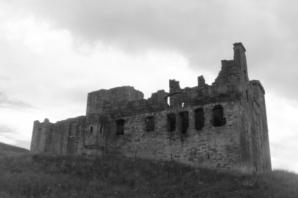 Crichton Castle from the path